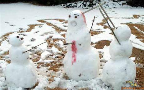 Funny Picture - Misc Jokes funny pictures - No mercy on winter