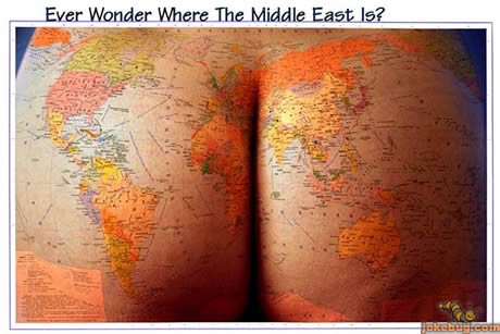 Funny Picture - Misc Jokes funny pictures - Wonder where the Middle East is?