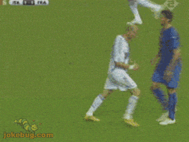 Funny Picture - Sports Jokes funny pictures - Zidane vs Materazzi: Watch your head!