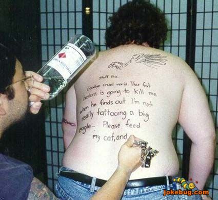 Funny Picture - Misc Jokes funny pictures - The last Tattoo