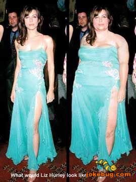Funny Picture - Misc Jokes funny pictures - If she were fat: Liz Hurley