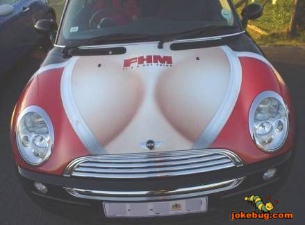 Funny Picture - Misc Jokes funny pictures - Boobie Car